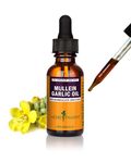 Herb Pharm Mullein Garlic Herbal Oil - Contains Calendula, Garlic, Mullein Flower, St. John's Wort, Olive Oil, 1 Ounce