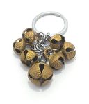 Key Tech Brass Bell Ghunghru Metal Keychain (Bronze)