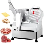 12" Premium Alloy Steel Blade Meat Slicer,Automatic Sharpener,800W for Commercial Deli Slicer with 0-18mm Adjustable Thickness for Cheese Bread Slicer,750 Pounds Per Hour