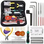 ATPWONZ 26Pcs Guitar Repair Tool, Guitar Tool Kit Guitar Maintenance Kit Guitar Cleaning Kit Guitar Accessories, Guitar Cleaning Tool Maintenance for Guitar Ukulele Bass