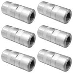 (Pack of 6) Samoa Heavy Duty Grease Gun End - Hydraulic Coupler 1/8bsp