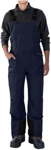 Cheyubny Mens Snow Bibs Waterproof Winter Thermal Snowboarding Pants Adjustable Straps Insulated Overalls with Pockets