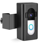 Anti-Theft Video Doorbell Door Mount, Doorbell No-Drill Mount Fit for Most Video Doorbell, Ring Doorbell Holder for Apartment Door, for Video Doorbell 1/2/3/3 Plus/4/Pro/2021(2020 Release) (Black)…