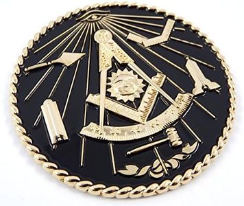 Mason Master Working Tools Gold/Black Color auto Emblem Metal car Decal MAS24