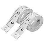Pack of 2 Fabric Tape Measure White