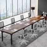 Tribesigns 13FT Conference Table,Large Rectangle Meeting Seminar Table for 10-14 Person,Long Business Tables (Only Table)