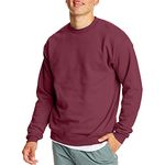 Hanes Men's P1607 Sweatshirt, Maroon, S UK