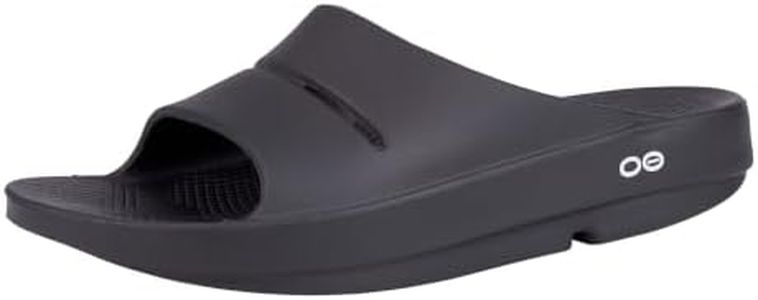 OOFOS OOahh Recovery Slide, Black - Women’s Size 13, Men’s Size 11