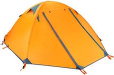 TRIWONDER 2 Person 4 Season Tent for Backpacking Camping Outdoor Waterproof Lightweight Hiking Tent (Orange)