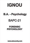 Forensic Psychology Book BA IGNOU book BAPC-21 in English