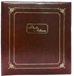 Natraj Assorted Vinyl Leather Cover 200 Pocket 4 X 6 inch Album Multicolour (4 X 6, Brown)