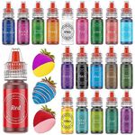 Oil Based Food Coloring for Chocolate, Nomeca 20 Food Coloring Set for Cake Decorating - Food Grade Edible Food Dye for Baking,Candy Melts Cookies Fondant - .25 Fl. Oz Bottles (6ml (Pack of 20))