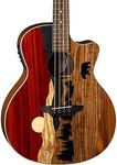 Luna Guitars Vista Bear 4 String Acoustic/Electric Bass with Case, Right (VISTABEARBASS)