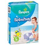 Pampers Splashers Swim Diapers Disposable Swim Pants, Large (> 31 lb), 17 Count (Pack of 2)