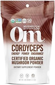OM Mushroom Superfood Cordyceps Organic Mushroom Powder, 3.5 Ounce, 50 Servings, Energy, Power, Stamina and Endurance Support, Superfood Supplement for Sports Performance