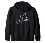 Nana For Women Grandma Mother's Day Christmas Birthday Zip Hoodie