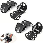 YehVeh 4 Pack Mini Bicycle Rear Pedals Bike Pegs Folding Foot Rest Mount Stand for Mountain Bicycles Rear Seat Pedal Child Kids Bikes Peg Metal Plate Cycling Footrest Accessories