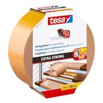 tesa Flooring Tape Extra Strong Adhesive - Double Sided Adhesive Tape for Laying Carpet and PVC Flooring - Double Sided Adhesive - 25 m x 50 mm