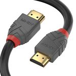 Lindy 5m High Speed HDMI Cable, Gold Plated, Ethernet, 4K 60Hz HDMI 2.0 18G 3D 1080p 120Hz 144Hz Tested TV OLED Monitor Xbox PS4 PS5 Blu-ray Soundbar, Black