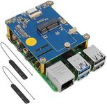 PCIE to Wi-Fi7 Adapter Board with 2pcs WiFi Antenna for Raspberry PI 5, MPW7N PCIE to M.2 E-Key Module Adapter for go-o-gle TPU,BE200,AX210