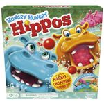 Hungry Hungry Hippos Marble-Chomping Game for Kids, Fast-Paced Family Board Game with 4 Hippos & Marbles, Preschool Party Game for 2–4 Players, Ages 4+, Fun for Families Who Love Classic Games