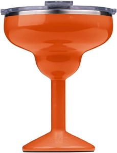 ORCA Rita | Temperature Insulated, Stainless Steel Margarita Glass, Lidded Tumbler for Cocktails, Wine & Cold Drinks — Persimmon