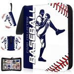 COARVXA 400 Cards Baseball Card Binder,4 Pocket with 400 Cards Trading Card Albums Sleeve Protectors,Card Storage Case Fits for Collecting Baseball,Hockey,Football,Basketball Or Gaming Trading Cards