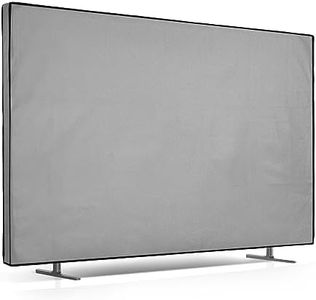 kwmobile Dust Cover for 85" TV - Fabric Case TV Protector for Indoor Flat Screen TVs - Light Grey