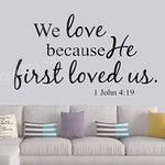 GADGETS WRAP Bible Verse Wall Decals Christian Quote PVC Wall Art Stickers Living Room Bedroom Bible Verse Wall Decal