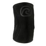 Rehband Elbow 5mm Compression Sleeve, Neoprene Elbow Sleeves for Weightlifting, Anatomical Design, Non-Slip & Close Fitting, Elbow Support Unisex, Colour:Carbon/Black, Size:Medium