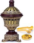 AM Incense Burner Bakhoor Burner - Chalice, Bronze