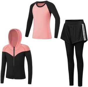 Tancefair Garçons Filles Survêtement Sweats à Capuche Enfants 2/3 pièces Ensembles de Sport Costume Sweatshirt Jogging Ensemble de Vêtements Formation Course Jogging Costume