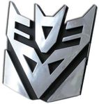 Transformers Decepticons Logo 3D Car Hood Ornament/Decal