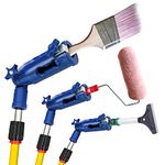 Paint Contractor Life Multi-Angle Paint Brush Extender - Paint Edger Tool for Walls, High Ceilings, Trim, Edge and Corner Painting - Paint Roller Extension Pole Attachments for Cutting in Clean