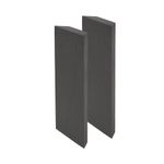 Timber Acoustics® Corner Bass Traps 2'x4'x5", Rockwool Acoustic Room Treatment [SET OF 2] (Black)