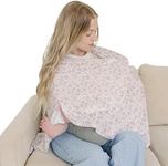 Sorrel + Fern Nursing Cover Up for Breastfeeding - Breathable Breastfeeding Cover with Removable Arch Neckline for Women - Breast Feeding Covers for Women (Antique Rose)