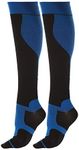 DARESAY Unisex Knee High Athletic Compression Socks Men Women 15-20 mmHg, Circulation and Recovery