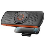 NETVIP Bluetooth Car Speakerphone Sun Visor Bluetooth 4.2 Handsfree Car Kit Audio Speakerphone TF Music Player Wireless Sun Visor Player Multifunction Stereo Music Speaker Dual Link Connectivity