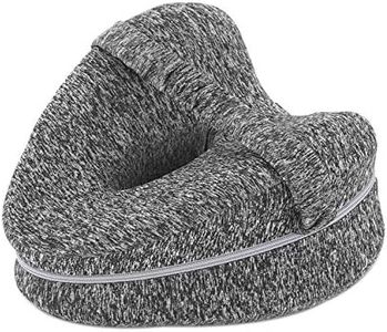 ARTISHION Knee Pillow Leg Strap Keeps Pillow Memory Foam Support Pillow Cushion for Side Sleepers for Sciatica, Lower Back Pain, Knee Pain, Hip and Joint Pain, Pregnancy (Grey)