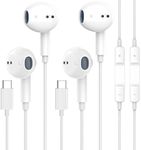 2 Packs USB C Headphones for iPhone