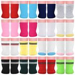 Honoson 16 Pairs Doll Socks Accessories Doll Socks for American 18 Inch Baby Girl 18 Inch Doll Accessories, Multicolor