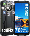 Rugged Smartphone Unlocked Canada Blackview BV9300 Pro Cell Phone, 24GB+256GB, 15080mAh 33W, 120Hz 6.7" FHD+ with 1.32" Rear Screen, Helio G99, 64MP+32MP, IP69K Waterproof Phones with NFC, Glove Mode