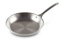 Le Creuset 3-Ply Plus Stainless Steel 20cm Shallow Frying Pan, 96600220000100, Silver