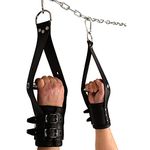 Deluxe Handcuffs Leather Suspension and 2 carabiners