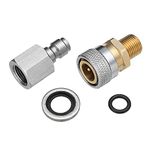 EsportsMJJ 1/8 Inch BSP Quick Release Coupler Fittings Charging Adapter Kit for Air Rifles PCP