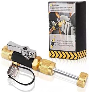 ArborGlow HVAC Valve Core Removal Tool – 1/4" Vacuum-Rated AC Service Tool for R22, R410A & R134A Systems