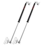 20" Gas Spring Struts, 35Lb/155N Per Lift Support with L-type Mounts for Cabinet Toy Box Toolbox Bench Lids Trash Bin Dog House Door by Pamagoo