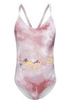 Girls Bathing Suit One Piece Swimsuits Hawaiian Swimwear Tie Dye Size 7-8