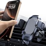 REEVAA Upgraded Phone Holder for Car [Big Phone,Thick Case Friendly] Strongest Deep Clamps & Metal Clip, Cell Phone Air Vent Mount Compatible with iPhone 15 14 13 12 Pro Max Samsung Ultra S24 All