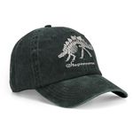 SUCH A DAY Dinosaur Embroidered Baseball Cap, Adjustable Fashion Cool Unstructured Cotton Dad Hat, Dgreen-stegosaurus, 7 1/8-7 3/4